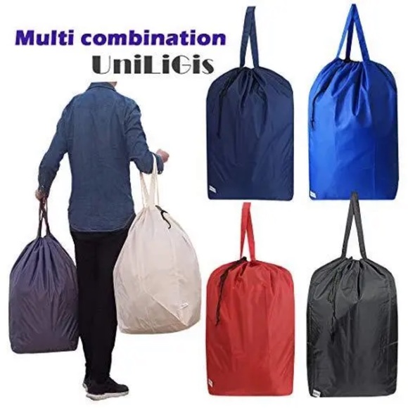 Storage & Organization Uniligis Washable Travel Yellow Laundry Bag